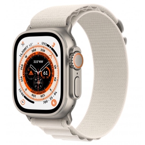 Смарт-годинник Apple Watch Ultra GPS 49mm Titanium Case with Starlight Alpine Loop - Small
