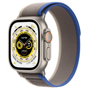 Смарт-годинник Apple Watch Ultra GPS 49mm Titanium Case with Blue/Gray Trail Loop - S/M