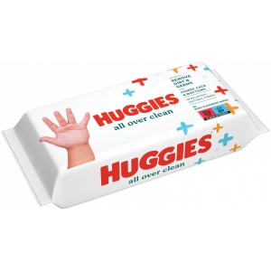 асортимент Серветки вологі для дітей Huggies All Over Clean, 56 шт.