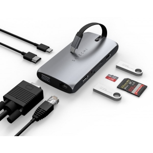 Док-станція Satechi Aluminum Type-C On-the-Go Multiport Adapter Space Gray (ST-UCMBAM) в каталозі