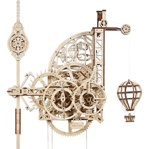 3D пазли Ugears Аеро Годинники. Настінний годинник з маятником (70154)