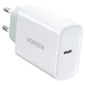 Мережевий зарядний пристрій UGREEN CD127 Type-C PD 30W Charger White (70161)