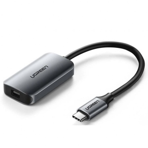 Кабель UGREEN CM236 USB 2.0 Type-C-Mini DP 4K 60Hz 10 см Gray (60351)