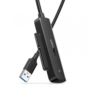 Кабель USB type A - USB type A UGREEN CM321 USB 3.0 Type-А-SATA III (F) Black (70609)