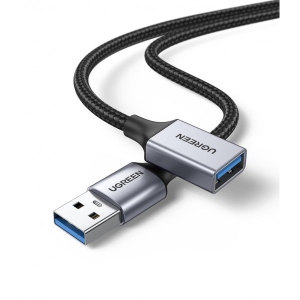 Кабель USB type A - USB type A UGREEN US115 USB-A - USB 3.0 OTG 0.5m Gray (10494)