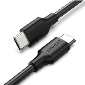 Кабель синхронізації даних UGREEN US286 Type-C - Type-C 3A Cable 1 m Black (50997)