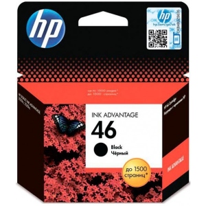 Картриджі для струменевих принтерів HP No.46 Ultra Ink Advantage Black (CZ637AE)