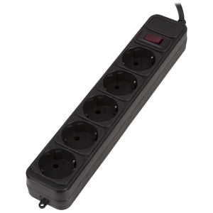Мережевий фільтр 220В Ultra SSB5-3 (5 роз.,3 м) чорний