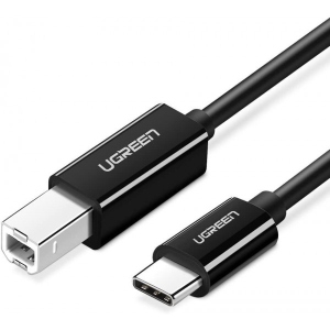 Перехідник UGREEN US241 USB-C 2.0 to USB-B 2.0 Print Cable 2m Black (50446)