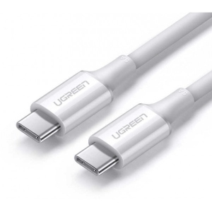 Кабель синхронізації даних UGREEN US300 USB 2.0 Type-C M-M 1.5 m 20V/5A 100W White (80370)