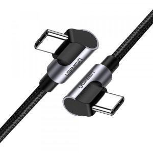 Кабель синхронізації даних UGREEN US323 USB 2.0 Type-C M-M 2 m 20V/3A 60W Black (70531)