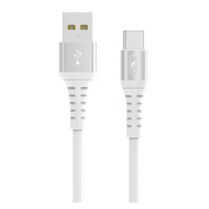 Кабель синхронізації даних SkyDolphin S05T TPE Frost Line USB - USB Type-C 1m White (USB-000550)