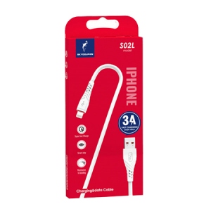 Кабель синхронізації даних SkyDolphin S02L USB-Lightning 1m White (USB-000586)