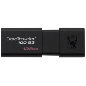 Флеш USB Kingston DT100G3 128GB USB 3.0 Black (DT100G3/128GB)