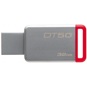 Флеш USB Kingston DT50 32GB USB 3.0 Metal/Red (DT50/32GB)