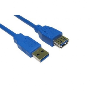 купити Кабель USB type A - USB type A Atcom USB 3.0 AM/AF 0.8m Blue (11202)