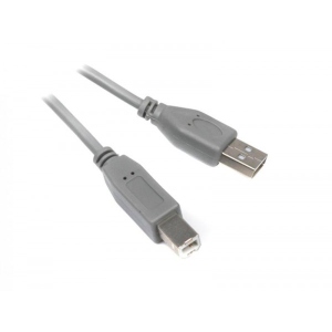 Кабель USB type A - USB type B Maxxter USB 2.0 AM - USB 2.0 BM Gray 1.8m (U-AMBM-6G)