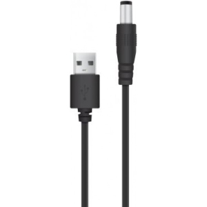 Кабель живлення ACCLAB USB to DC 5,5х2,5 5V 1,5A 1m Black (1283126552823)