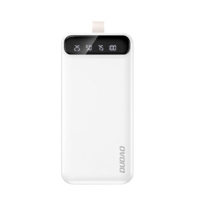 Батарея мобільна Dudao Powerbank 30.000mAh 3x USB LED White (K8s+white)