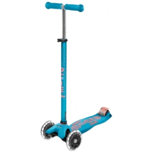 Триколісний самокат Micro Maxi Deluxe Aqua LED (MMD078)