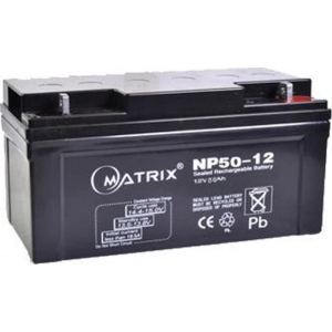 Акумулятор для ДБЖ Matrix 12V 50AH (NP50-12)