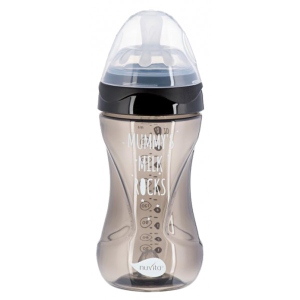 Пляшка для годування Nuvita Антиколікова Mimic Cool 250 мл Black (NV6032BLACK)