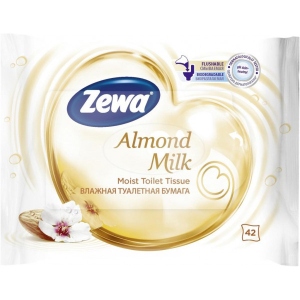 Вологий туалетний папір Zewa Almond Milk 42 шт. (7322540796179) порівняти ціни