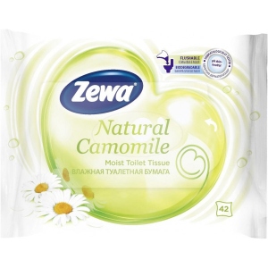 Вологий туалетний папір Zewa Natural Camomile 42 шт. (7322540796520)