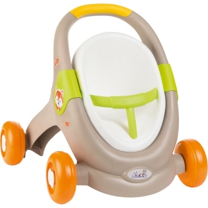 Коляска "Три-в-одному" для ляльки і пупса Smoby Mini Kiss "Веселі тваринки" (210206)