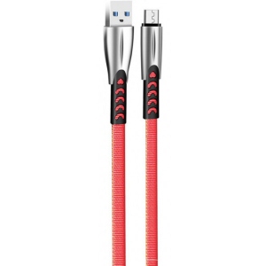 Кабель Colorway USB 2.0 AM to Micro 5P 1.0m Zinc Alloy Red (CW-CBUM011-RD)