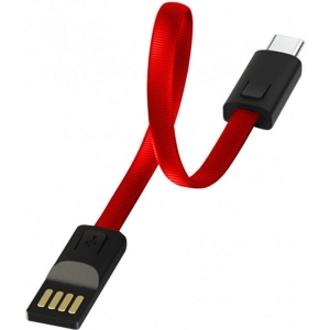 Кабель синхронізації даних Colorway USB 2.0 AM to Type-C 0.22m Red (CW-CBUC023-RD)