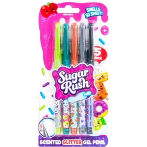 Набір ручок Scentos ароматних гелевих серії '' Sugar Rush '' - Яскравий блиск (5 шт.) (41343)