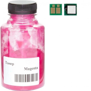 Тонер для заправки картриджа AHK Canon 054 MF641/643/645, LBP-621/623, 45 г 1.2K Magenta +chip (3203611)