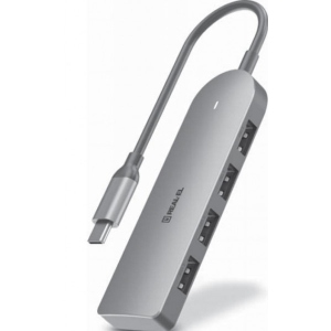 Хаб USB REAL-EL CQ-415 Space Grey (EL123110001)