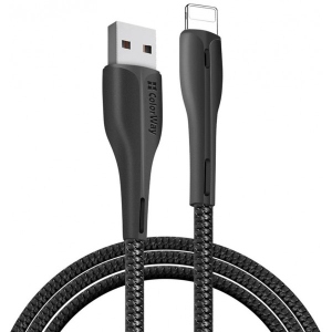 Кабель синхронізації даних Colorway USB 2.0 AM to Lightning 1.0m Led Black (CW-CBUL034-BK)