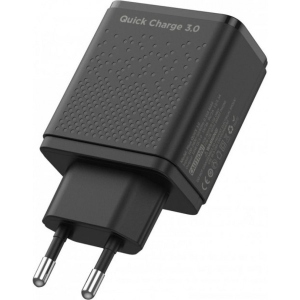 Мережевий зарядний пристрій Pixus Quick 3.0 (1USBx3A) Black
