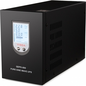 Джерело безперебійного живлення Vinga 800VA LCD (QDPS-800)