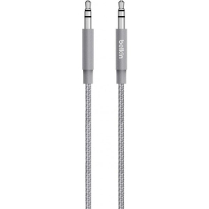 Кабель 3.5 мм -3.5 мм Belkin jack 3.5mm - jack 3.5mm Premium 1.2m Gray (AV10164BT04-GRY)