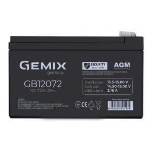 Акумулятор для ДБЖ Gemix GB 12В 7.2 Ач (GB12072)