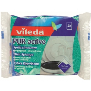 Набір губок поролонових для миття посуду Vileda Pur Active 2 шт. (4023103083943)