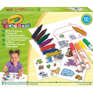 Набір для малювання Crayola Mini Kids Мой первый набор для рисования со стикерами (256287.106)