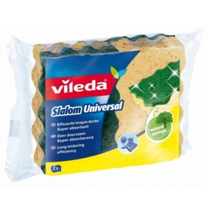 Набір губок поролонових для миття посуду Vileda Slalom Universal 2 шт. (3161460001406)