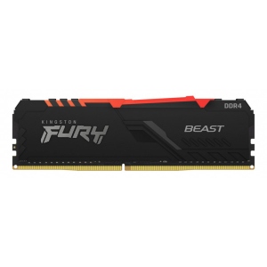 Память DDR Kingston DDR4 16GB/2666 FURY Beast RGB (KF426C16BB1A/16)
