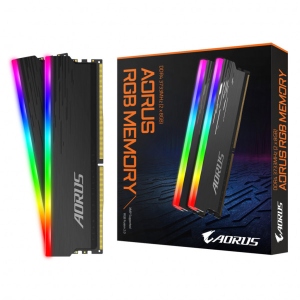 Память DDR Gigabyte DDR4 16Gb(2x8Gb) 3733Mhz RGB Fusion 2.0 AORUS Memory boost (GP-ARS16G37D)