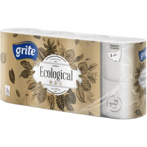 Туалетний папір Grite Ecological Plius 3 шари 8 рулонів (4770023350241) в Києві