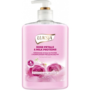 Рідке мило для рук Luksja Creamy Rose Petal&Milk Proteins 500 мл (5900998007188)
