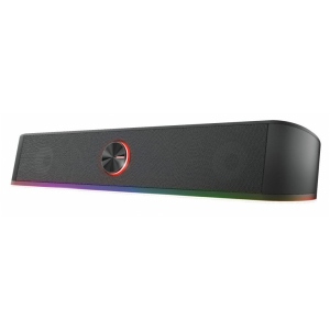 Комп'ютерна акустика компактна 2.0 Trust GXT 619 Thorne RGB Illuminated Soundbar Black (24007)