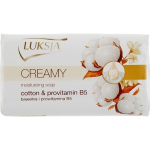 Тверде мило Luksja Cotton milk & Provitamin B5 90 г (5900998006280) купити