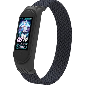 Ремінець для фітнес-браслету Armorstandart Braided Solo Loop for Xiaomi Mi Band 4/5/6 Charcoal size L (ARM58759)