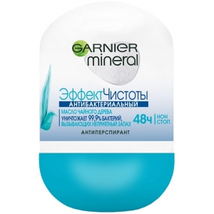 Дезодорант кульковий Garnier Mineral Ефект чистоти 50 мл (3600541991934)